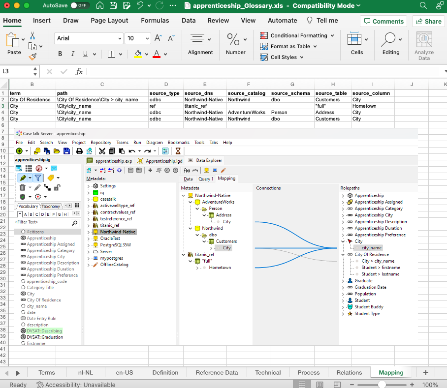 BusinessGlossary SourceMapping