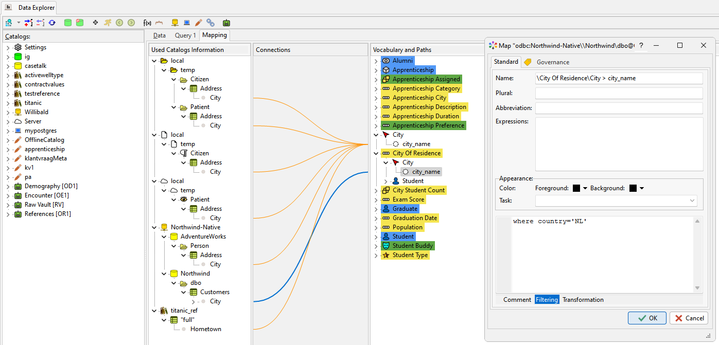 Data Explorer Mapping